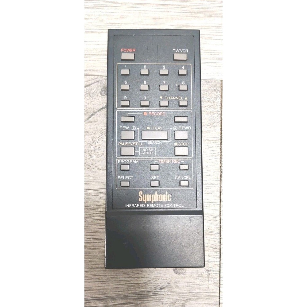 XR-1000 SVG-500 VCR Remote Control Symphonic